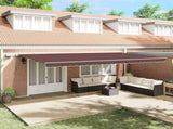 Manual Retractable Awning with LEDs Brown 600x300 cm 3310222