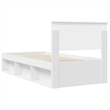 Bed Frame with Headboard White 90 x 200 cm Engineered wood 3407931