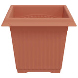 Square Flower Pot 24 pcs Brick Red 20 x 20 x 16 cm Plastic 42020342