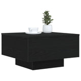 Coffee Table Black Oak 55 x 55 x31 cm Engineered Wood 862996