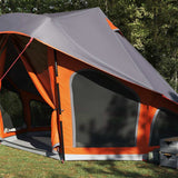 Tipi Tent with Roof Grey and Orange 508 x 470 x 300 cm Taffeta 42000968