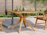 Garden Table Square 85x85x75 cm Solid Wood Acacia 367836