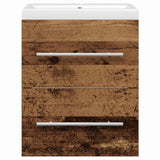 Bathroom Sink Cabinet with Drawer Brown 42 x 39 x 52 cm 3415710