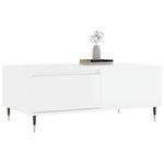 ZNTS Coffee Table High Gloss White 90x50x36.5 cm Engineered Wood 830798