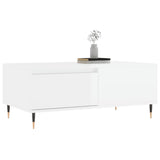 ZNTS Coffee Table High Gloss White 90x50x36.5 cm Engineered Wood 830798