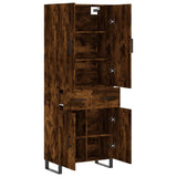 Highboard Smoked Oak 69.5x34x180 cm Engineered Wood 3198174
