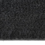 Door Mat Black Half Round 60x90 cm Tufted Coir 155577