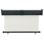 ZNTS Balcony Side Awning 125x250 cm Cream 48419