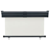 ZNTS Balcony Side Awning 125x250 cm Cream 48419