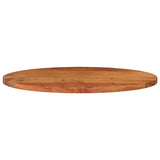 Table Top 120x50x2.5 cm Oval Solid Wood Acacia 370804