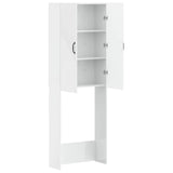 Toilet Cabinet HAARLEM High Gloss White 66 x 25.5 x 190 cm 896919