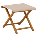 Deck Chair 4 pcs 3 Position Solid Eucalyptus Wood Beige 3407803