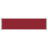 Patio Retractable Side Awning 600x160 cm Red 313378