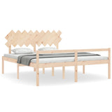 Senior Bed without Mattress Super King Size Solid Wood 3195561