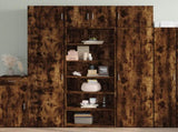 Highboard Smoked Oak 70x41x185 cm Engineered Wood 3281691