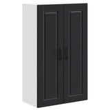 Wall Cabinet PORTO Black 60 x 31 x 100 cm Engineered Wood 885486