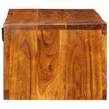 Wall-mounted TV Cabinet Multicolour 100x30x22 Solid Wood Acacia 4016506