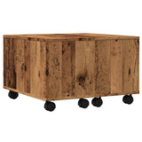 Coffee Table Old Wood 60x60x38 cm Engineered Wood 856548