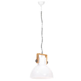 Industrial Hanging Lamp 25 W White Round 40 cm E27 320538