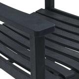 Rocking Chair Black 84 x 65 x 114 cm Resin 42012443