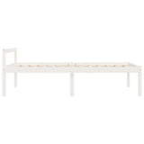 Senior Bed without Mattress White 90x190cm Single 810580
