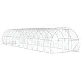 Chicken Coop Silver 1200 x 300 x 200 cm Galvanised Steel 3434695