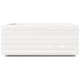 Garden Planter White 60x60x26.5 cm Solid Wood Pine 847299