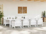 Garden Dining Set 9 pcs Light Grey Polypropylene 3378748