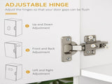 Kitchen Cupboard, Freestanding Kitchen Storage Cabinet with 6 Doors, Drawer, Adjustable Shelves and T3398P378830
