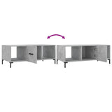 Coffee Table Concrete Grey 102x50x40 cm Engineered Wood 829304