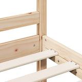 Bed Frame without Mattress 200x200 cm Solid Wood 3105425