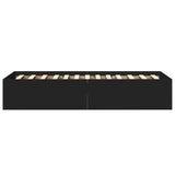 Bed Frame without Mattress Black 100x200 cm 3281050
