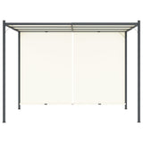 Pergola with Adjustable Roof Cream White 3x3 m Steel 49323