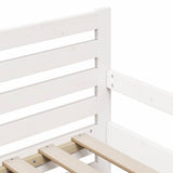 Bed Frame with Headboard White 80 x 200 cm Engineered Wood 877207
