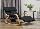 Rocking Lounge Chair Recliner Relaxation Lounging Relaxing Seat with Adjustable Footrest, Side T3398P330350