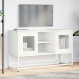 ZNTS TV Cabinet White 100.5x39x60.5 cm Steel 853385