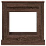 Fireplace Surround Brown Oak 90x30x90 cm Engineered Wood 854595