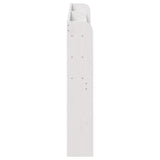 Headboard with Shelves White 135 cm Solid Wood Pine 850954