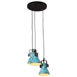 Hanging Lamp 25 W Distressed Blue 30x30x100 cm E27 371860