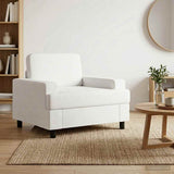 Armchair White Fabric 42043464