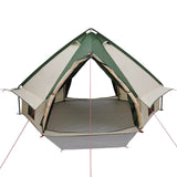 Teepee Tent 4-Person Green and Grey 388 x 320 x 169 cm 42004074