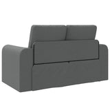 Folding Sofa Bed Dark Grey 148 x 71 x 83 cm Fabric 42030507