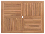 Garden Dining Set Folding Brown Soild Teak Wood 3385968