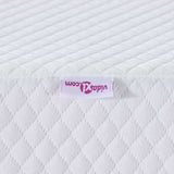 Mattress Topper White 80 x 200 x 10 cm Jaquard Fabric 4106243