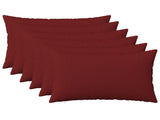 Cushion with Pillow HEERLEN 6 pcs Wine Red Fabric 924946