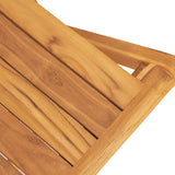 Folding Garden Chair Set of 2 Teak Solid Teak Wood Regular 362759
