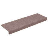 Stair Mats Self-adhesive 30 pcs 65x21x4 cm Light Brown Rectangular Edge 3365691