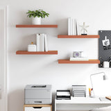 Wall Shelf 4 pcs Red 60 x 23 x 4 cm Engineered Wood 42019928
