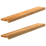 Window Sills 2 pcs Light Brown 110x15x2 cm Solid Wood Oak 4009129