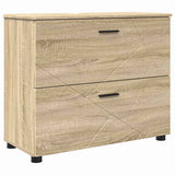 Bathroom Cabinet with Drawer Sonoma Oak 76.5 x 35 x 64 cm 883296